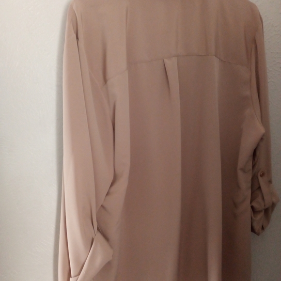 Nude Button Down Shirt - Picture 2 of 2